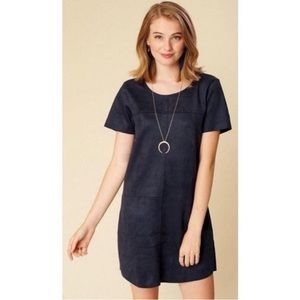 Altar’d State Suede Shift Dress Sz S